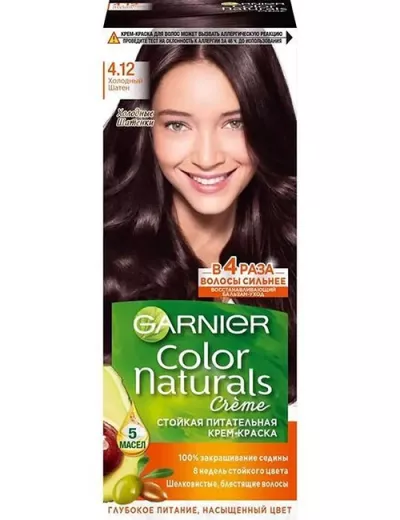 Ներկ մազի Garnier naturals 4.12