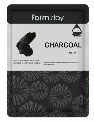 Կտորե դիմակ Farm Stay Charcoal